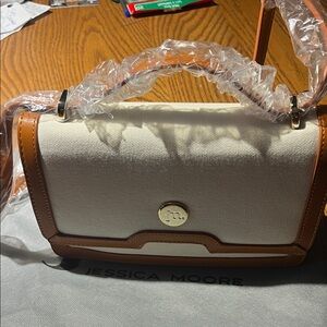 White and Brown Women's Bag